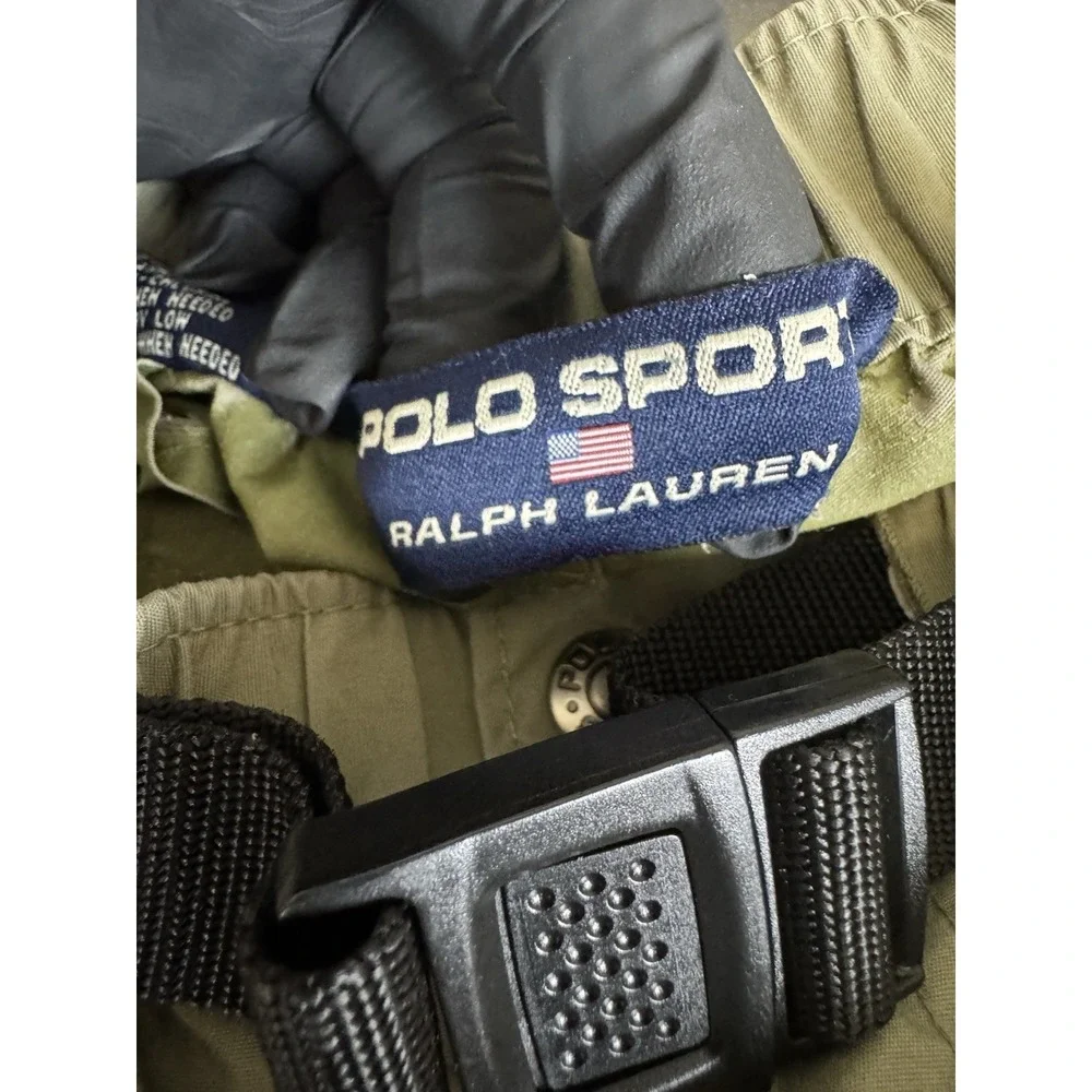 Polo Sport Ralph Lauren Cargo Shorts Men's Large‎ Light Green Belted 7